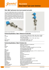 Direct Insert Type Level Switches