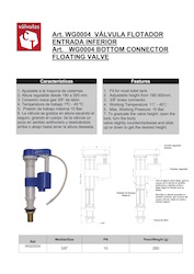 Bottom Connecting Floating Valve
