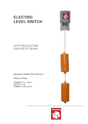 Electric Level Switch with Regulating Synthetic Resin